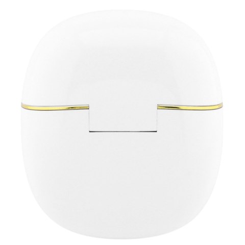 Słuchawki TWS Glossy Gold Line Classic biały