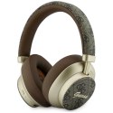 Słuchawki nauszne Guess Bluetooth ENC 4G Gold Script Metal brązowy