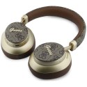 Słuchawki nauszne Guess Bluetooth ENC 4G Gold Script Metal brązowy