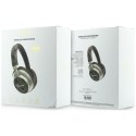Słuchawki nauszne Guess Bluetooth ENC 4G Gold Script Metal brązowy