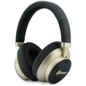 Słuchawki nauszne Guess Bluetooth ENC 4G Gold Script Metal czarny