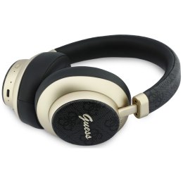 Słuchawki nauszne Guess Bluetooth ENC 4G Gold Script Metal czarny