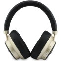 Słuchawki nauszne Guess Bluetooth ENC 4G Gold Script Metal czarny