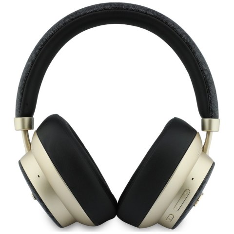 Słuchawki nauszne Guess Bluetooth ENC 4G Gold Script Metal czarny