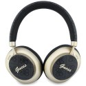 Słuchawki nauszne Guess Bluetooth ENC 4G Gold Script Metal czarny