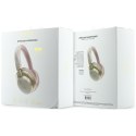 Słuchawki nauszne Guess Bluetooth ENC 4G Gold Script Metal różowy