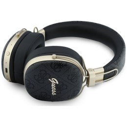 Słuchawki nauszne Guess Bluetooth ENC Metal 4G Script Logo czarny