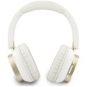 Słuchawki nauszne Guess Bluetooth ENC Rectangle Metal Script biały