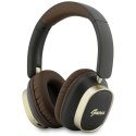 Słuchawki nauszne Guess Bluetooth ENC Rectangle Metal Script brązowy