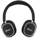 Słuchawki nauszne Guess Bluetooth ENC Rectangle Metal Script czarny
