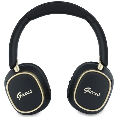 Słuchawki nauszne Guess Bluetooth ENC Rectangle Metal Script czarny