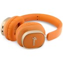 Słuchawki nauszne Guess Bluetooth ENC Rectangle Metal Script pomarańczowy