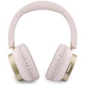 Słuchawki nauszne Guess Bluetooth ENC Rectangle Metal Script różowy