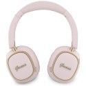 Słuchawki nauszne Guess Bluetooth ENC Rectangle Metal Script różowy