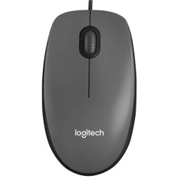 Logitech M90 Mysz przewodowa, szara, 1000DPI