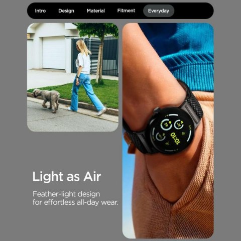 Pasek Spigen Lite Fit X V2 do Google Pixel Watch 4/3 45mm czarny