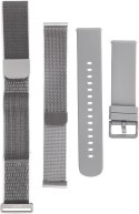 Inteligentny smartband Titmo Loop I-110 Bluetooth EKG HRV HR BP SPO2 IP68 srebrny