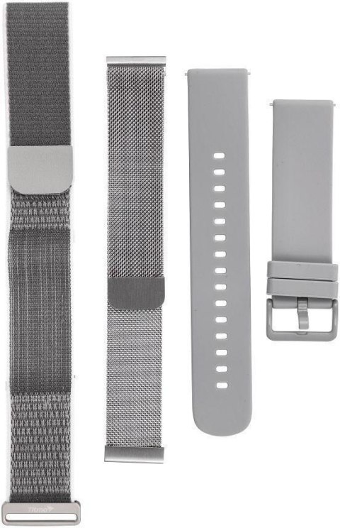 Inteligentny smartband Titmo Loop I-110 Bluetooth EKG HRV HR BP SPO2 IP68 srebrny