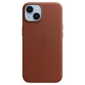 Etui Apple MPPD3ZM/A iPhone 14 Plus 6,7" umbra/umber Leather Case MagSafe