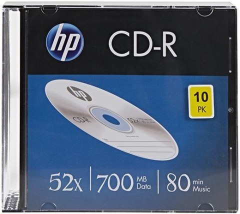 Płyty CD-R Verbatim HP slim case (10szt)