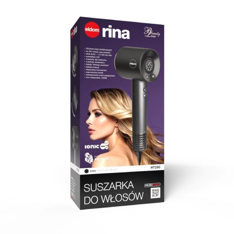 ELDOM SUSZARKA DO WŁOSÓW HT280 1500 W WYŚW.LED