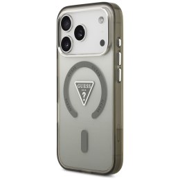 Etui Guess IML Gradient Triangle Logo MagSafe do iPhone 17 Pro Max khaki