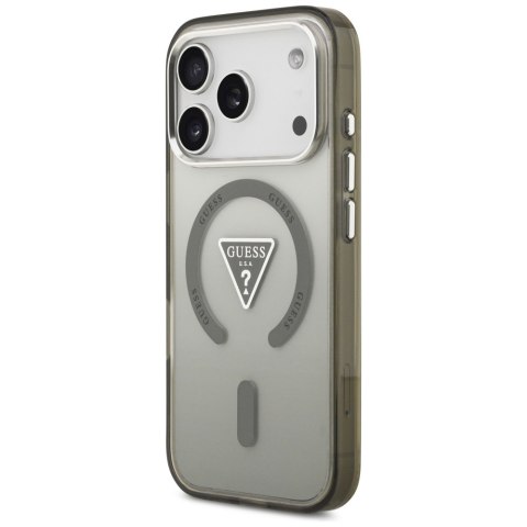Etui Guess IML Gradient Triangle Logo MagSafe do iPhone 17 Pro Max khaki