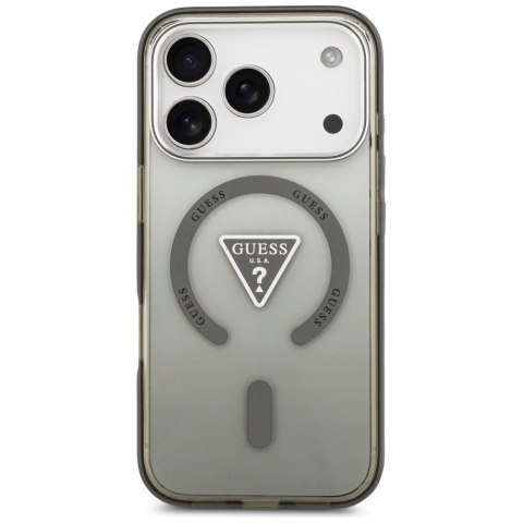 Etui Guess IML Gradient Triangle Logo MagSafe do iPhone 17 Pro Max khaki
