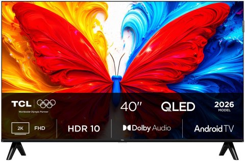 Telewizor TCL 40S5L QLED 40" Full HD Android TV Dolby Digital DVB-T2 Czarny