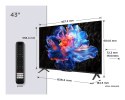 Telewizor TCL 43P6K LED 43" 4K Ultra HD Google TV Dolby Digital DVB-T2 Metaliczny