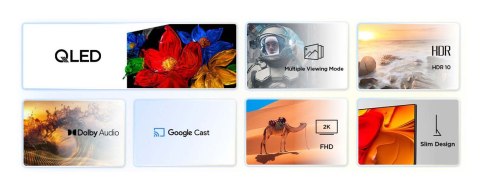 Telewizor TCL 43S59K QLED 43" Full HD Android TV Dolby Digital Plus DVB-T2 Metaliczny
