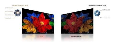 Telewizor TCL 43S59K QLED 43" Full HD Android TV Dolby Digital Plus DVB-T2 Metaliczny