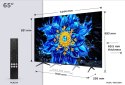Telewizor TCL 65P8L QLED 65" 4K Ultra HD 144Hz Google TV Dolby Atmos Czarny