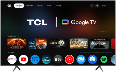 Telewizor TCL 65P8L QLED 65" 4K Ultra HD 144Hz Google TV Dolby Atmos Czarny