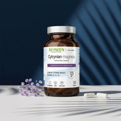 BIOWEN Cytrynian magnezu - 100kaps.