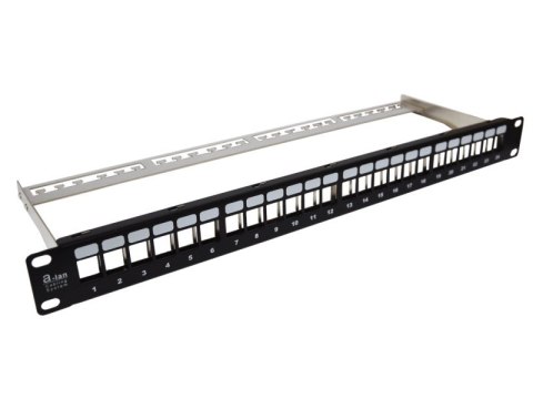 Patch panel A-LAN PK020 (1U; 19"; 24xRJ-45) (WYPRZEDAŻ)