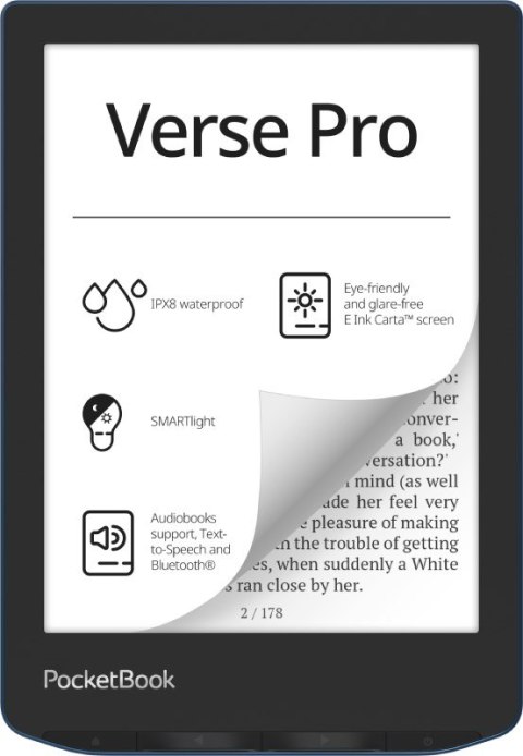 Ebook PocketBook Verse Pro 634 6" 16GB Wi-Fi Azure Blue (OUTLET)