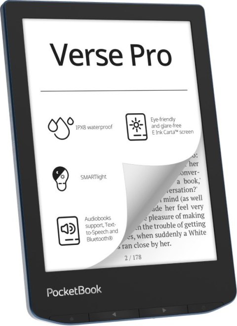 Ebook PocketBook Verse Pro 634 6" 16GB Wi-Fi Azure Blue (OUTLET)