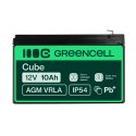 Green Cell AGM VRLA 12V 10Ah maintenance-free bateria do UPS units