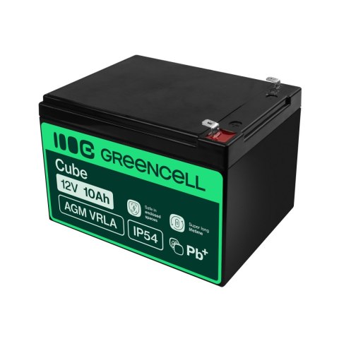 Green Cell AGM VRLA 12V 10Ah maintenance-free bateria do UPS units