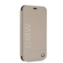 BMW BMFLBKI61LLST iPhone Xr book beżowy/taupe Logo Imprint