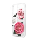 Guess GUHCN58ROSTRT iPhone 11 Pro transparent hardcase Flower Desire Pink & White Rose