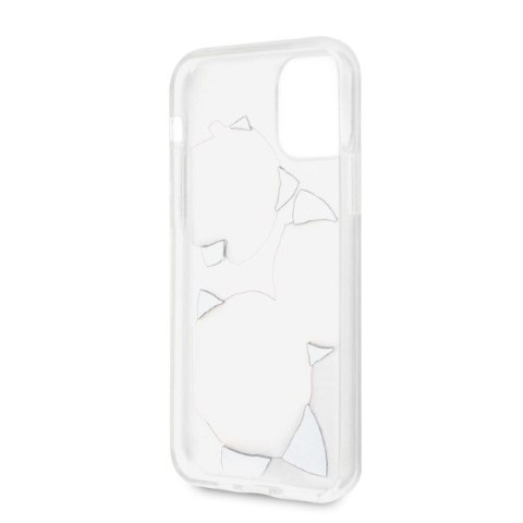 Guess GUHCN58ROSTRT iPhone 11 Pro transparent hardcase Flower Desire Pink & White Rose