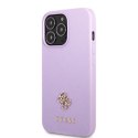 Guess GUHCP13XPS4MU iPhone 13 Pro Max 6,7" purpurowy/purple hardcase Saffiano 4G Small Metal Logo