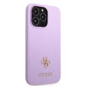 Guess GUHCP13XPS4MU iPhone 13 Pro Max 6,7" purpurowy/purple hardcase Saffiano 4G Small Metal Logo