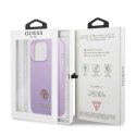 Guess GUHCP13XPS4MU iPhone 13 Pro Max 6,7" purpurowy/purple hardcase Saffiano 4G Small Metal Logo