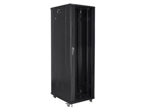 LANBERG SZAFA STOJĄCA RACK 19" 42U 600X1000 DRZWI SZKLANE CZARNA FF01-6042-12B (FLAT PACK)