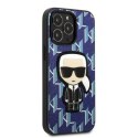 Karl Lagerfeld KLHCP13XPMNIKBL iPhone 13 Pro Max 6,7" hardcase niebieski/blue Monogram Ikonik Patch