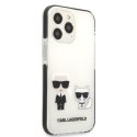 Karl Lagerfeld KLHCP13XTPEKCW iPhone 13 Pro Max 6,7" hardcase biały/white Karl&Choupette