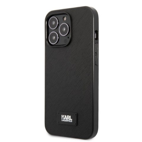 Karl Lagerfeld KLHCP13LSFMP2K iPhone 13 Pro / 13 6,1" hardcase czarny/black Saffiano Plaque
